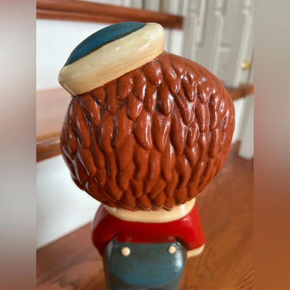 Vintage Raggedy Andy Ceramic Statue 1970s Hand-Painted Figurine 12